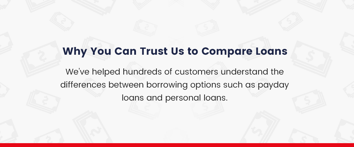 Why You Can Trust Us to Compare Loans Why You Can Trust Us to Compare Loans